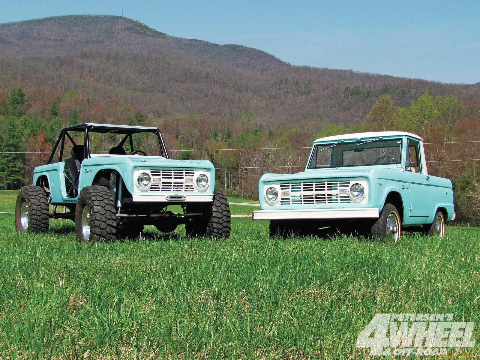 classic, bronco, , custom, pick, up